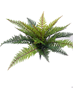 45CM UV LEATHER FERN BUSH